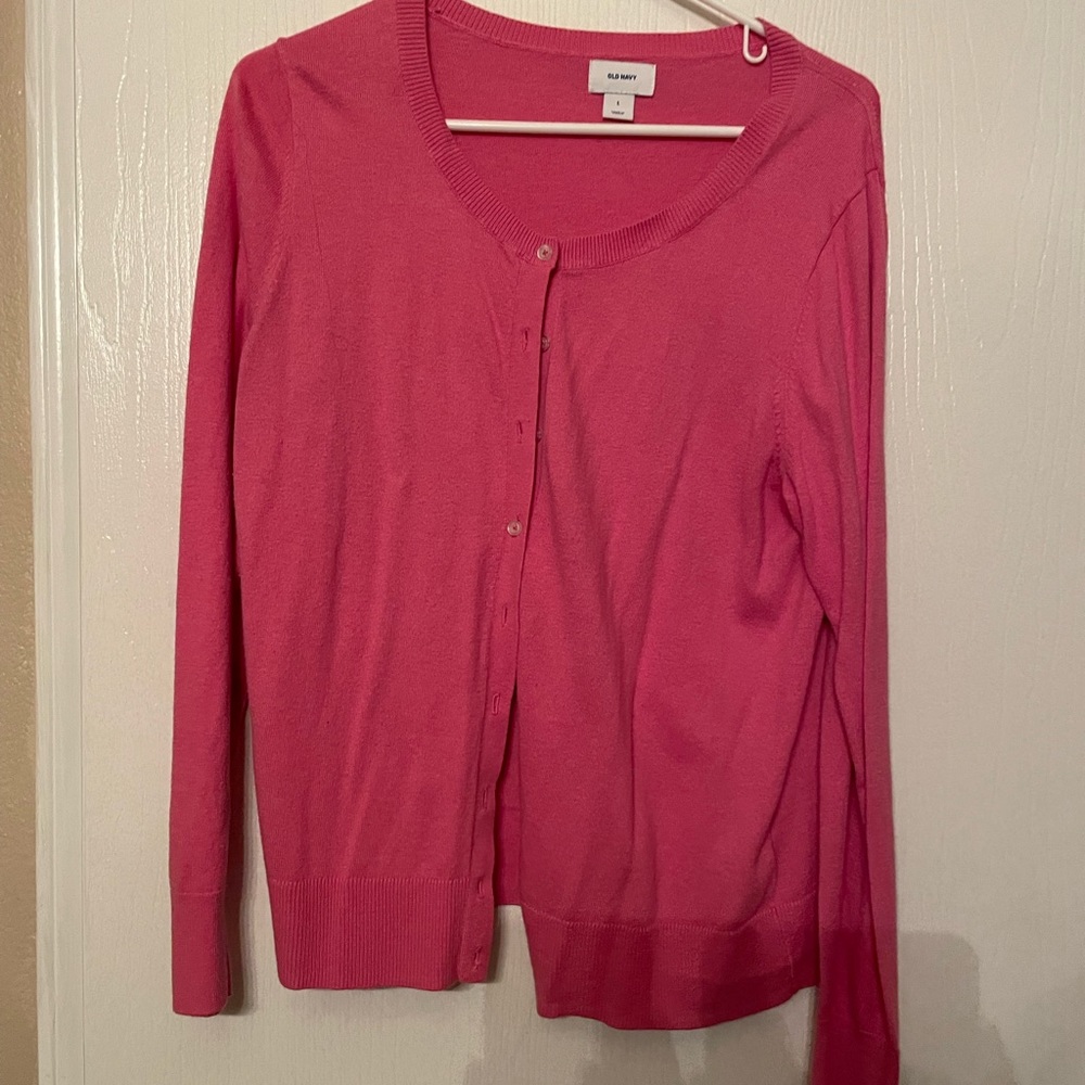 Old Navy Cardigan. Pink. Size L.